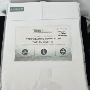 Temperature Regulating Twin XL Sheet Set - White